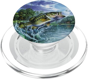 Foto 1 | Foto 1 | Popsockets Popgrip Para Teléfonos Y Tabletas Pesca De Lubina - Venta Internacional.