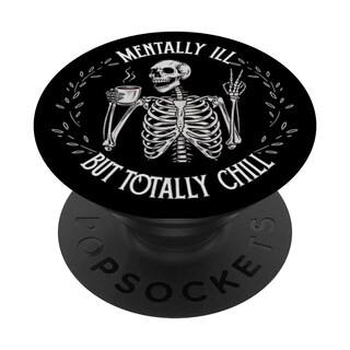 Foto 1 | Foto 1 | Adhesivo Popsockets Popgrip Totally Chill Skeleton Humor - Venta Internacional.