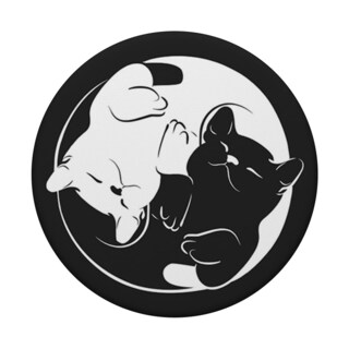 Foto 3 | Foto 3 | Popsockets Popgrip Bonito Diseño De Gatos Yin Yang Para Teléfonos Y Tabletas - Venta Internacional.