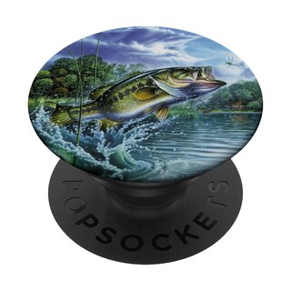 Foto 1 | Foto 1 | Popsockets Popgrip Pesca De Lubina Negra Para Hombre - Venta Internacional.