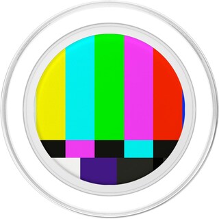 Foto 2 | Foto 2 | Televisor Popsockets Popgrip Off Air Smpte Barras De Colores Retro De Los Años 90 Y 80 - Venta Internacional.