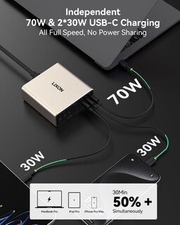Foto 3 | Foto 3 | Estación De Carga Lixon Usb C De 200 W Y 8 Puertos Para Macbook Pro/air - Venta Internacional.