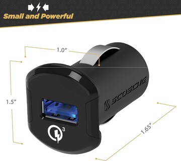 Foto 4 | Foto 4 | Cargador De Coche Scosche Usbcqc-rp 18w Qualcomm Quick Charge 3.0 - Venta Internacional.
