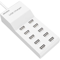 Estación De Carga Usb Minjiesi Yc-a13 10 Puertos 50w 10a - Venta Internacional.