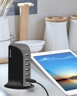 Foto 2 | Foto 2 | Estación De Carga Aduro De Escritorio Usb De 40 W Y 6 Puertos Color Negro Y Gris - Venta Internacional.