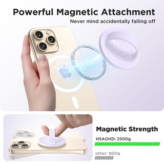 Foto 4 | Foto 4 | Anillo Magnético De Silicona Hsaohd Para Teléfono Celular Color Morado - Venta Internacional.