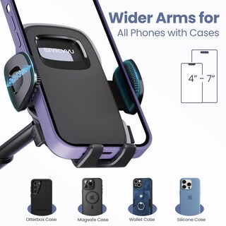 Foto 7 | Foto 7 | Soporte Para Teléfono De Coche Bivicvvu 4 8 A 7 Pulgadas Soporte De Succión Ajustable En 360° - Venta Internacional.