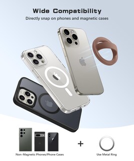 Foto 5 | Foto 5 | Empuñadura Magnética Suydanbox Para Iphone 16/15/14/13/12 Color Marrón - Venta Internacional.