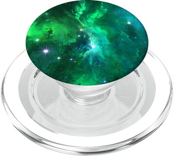 Foto 1 | Foto 1 | Empuñadura Para Teléfono Celular Fire Fit Designs Green Galaxy Popgrip Magsafe - Venta Internacional.