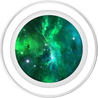 Foto 2 | Foto 2 | Empuñadura Para Teléfono Celular Fire Fit Designs Green Galaxy Popgrip Magsafe - Venta Internacional.