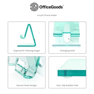 Foto 4 | Foto 4 | Soporte De Teléfono Acrílico Officegoods Para Pantallas De 4 A 8 Pulgadas Transparente - Venta Internacional.