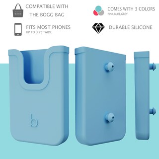 Foto 5 | Foto 5 | Soporte Para Teléfono Móvil Easydog De Silicona Para Bolsas Bogg Color Azul - Venta Internacional.