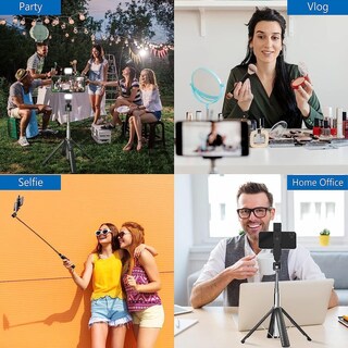 Foto 7 | Foto 7 | Trípode Selfie Stick Sanyaa De 41 Pulgadas Con Luz De Relleno Para Iphone Y Android - Venta Internacional.