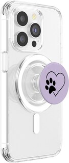 Foto 4 | Foto 4 | Agarre Para Teléfono Móvil Estampado De Huellas De Corazón Regalos Color Morado Claro - Venta Internacional.