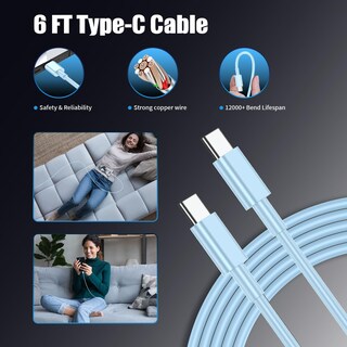 Foto 5 | Foto 5 | Cargador Essri Usb C De 45 W Para Samsung Galaxy S24 Con Cable De 6 Pies - Venta Internacional.