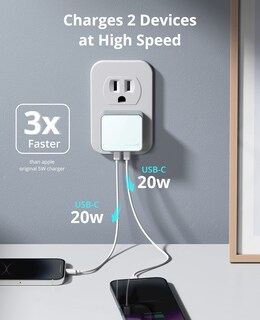 Foto 4 | Foto 4 | Cargador Usb C Nekmit De Carga Rápida De Doble Puerto De 40 W - Venta Internacional.