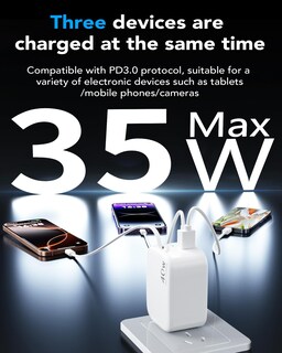 Foto 7 | Foto 7 | Cargador De Pared Uponsz Pd Fast De 40 W Con Cable Retráctil Tipo C - Venta Internacional.