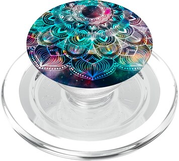 Foto 1 | Foto 1 | Popsockets Popgrip Mandala Galaxy Con Bonito Diseño De Regalo En Azul - Venta Internacional.