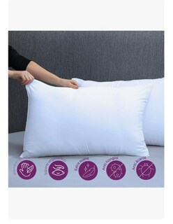 Foto 3 | Foto 3 | Almohadas 2 Pack Estándar Microfibra Media Blancos