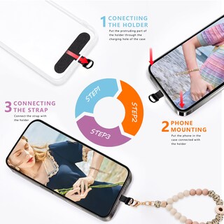 Foto 7 | Foto 7 | Correa De Muñeca Para Teléfono Lostars Con Cuentas De Silicona Color Caqui Diseño De Margarita - Venta Internacional.