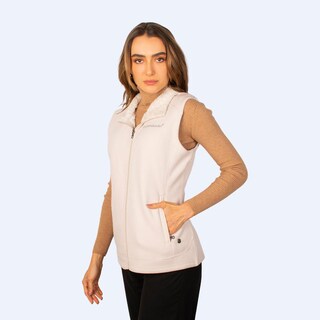 Foto 3 | Foto 3 | Chaleco De Fleece Para Mujer Con Forro De Fur Greenlander Beige