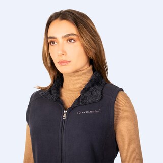Foto 4 | Foto 4 | Chaleco De Fleece Para Mujer Con Forro De Fur Greenlander Azul Marino
