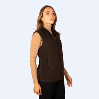 Foto 3 | Foto 3 | Chaleco De Fleece Para Mujer Con Forro De Fur Greenlander Cafe