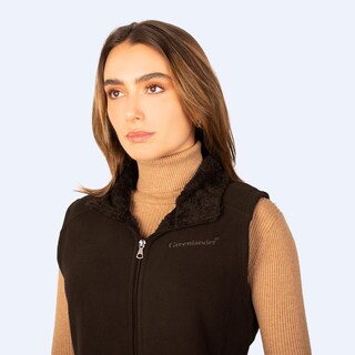 Foto 4 | Foto 4 | Chaleco De Fleece Para Mujer Con Forro De Fur Greenlander Cafe
