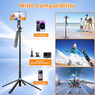 Foto 6 | Foto 6 | Trípode Selfie Stick Eocean De 71 Cm Con Mando A Distancia Para Iphone/android - Venta Internacional.