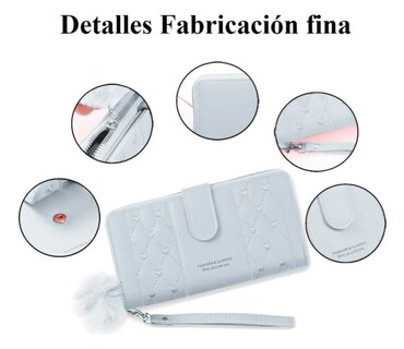 Foto 3 | Foto 3 | Cartera Antirrobo Gran Capacidad Billetera Moda Para Mujer