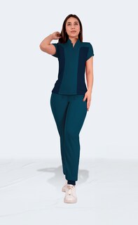 Foto 2 | Foto 2 | Uniforme Quirúrgico Sea Brazil Verde Conjunto 3 Pzs para Mujer