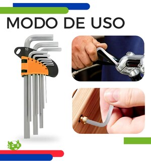 Foto 2 | Foto 2 | Xtellar: Juego Premium De 9 Llaves Allen Hexagonales De Alta Resistencia Y Precisión Con Organizador