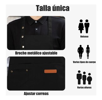 Foto 2 | Foto 2 | Delantales Ajustables Eo Safe Imports Negros 5 Piezas