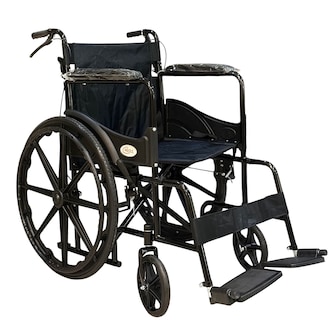 Foto 1 | Foto 1 | Silla De Ruedas Plegable Tradicional Todo Terreno Para Adulto Soporte De Hasta 110kg Ultra Ligera Llanta Tipo Mac