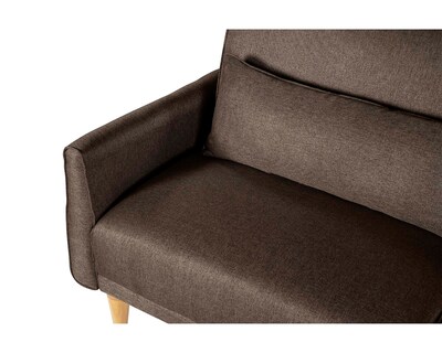 Foto 3 | Foto 3 | Sofá Cama Makora Anicka Con Memory Foam Color Chocolate Lino Respaldo Reclinable De 3 Posiciones