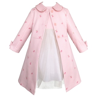 Foto 2 | Foto 2 | Vestido Con Abrigo Rosa Para Niñas Pequeñas Gerat