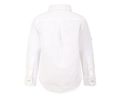 Foto 2 | Foto 2 | Camisa Con Pajarita Manga Larga Para Bebe Niño 716150 Blanca