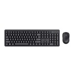 Kit Teclado Y Mouse Trust Ody Ii Inalambrico Silencioso Mouse Negro Teclado Negro