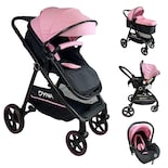 Trendy Kids Carriola Para Bebé Con Travel System Dyna Portabebé Multifuncional Bambineto Plegable A Una Mano (rosa)