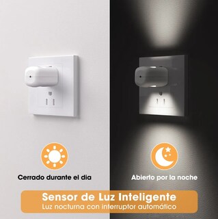 Foto 2 | Foto 2 | Paquete De 4 Luces Led De Noche Enchufables De Pare