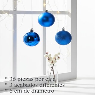 Foto 3 | Foto 3 | Esferas Navideñas De Cm-top 36 Piezas De 6cm De Color Azul