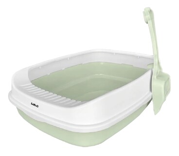 Foto 1 | Foto 1 | Arenero Grande Para Gato + Pala Verde Con Blanco