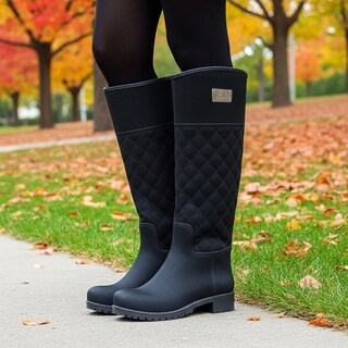 Foto 6 | Foto 6 | Bota De Lluvia Para Dama Ulän Estefanía 4212 Negro
