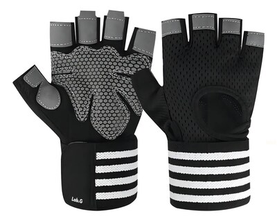Foto 1 | Foto 1 | ''guantes Para Gym Muñequeras Mujer Hombre Color Negro Talla M ''