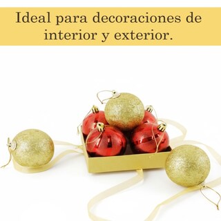 Foto 2 | Foto 2 | Esferas Navideñas De Cm-top 16 Piezas De 6cm Color Rojo