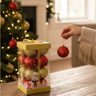Foto 4 | Foto 4 | Esferas Navideñas De Cm-top 16 Piezas De 6cm Color Rojo