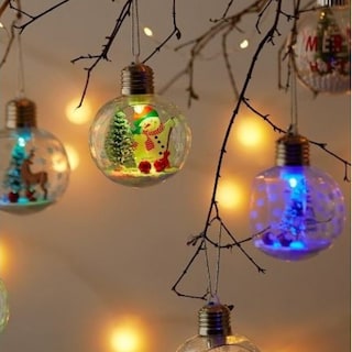 Foto 2 | Foto 2 | Esferas Navideñas De Cm-top 6 Piezas Con Luz Led