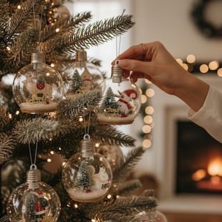 Foto 3 | Foto 3 | Esferas Navideñas De Cm-top 6 Piezas Con Luz Led