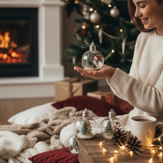Foto 4 | Foto 4 | Esferas Navideñas De Cm-top 6 Piezas Con Luz Led