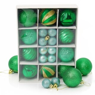 Foto 2 | Foto 2 | Esferas Navideñas De Cm-top 26 Piezas De 6cm Y 3cm En Color Verde
